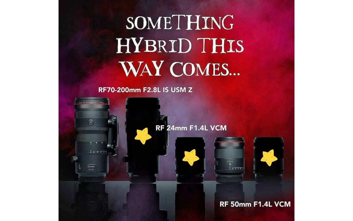 Canon will release 3 new hybrid RF L lenses on October 30th