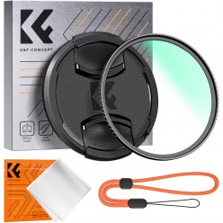 NANO-K MCUV Filter with Lens Cap Cleaning Cloth