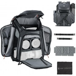 K&F Concept Alpha Backpack 25L Single & Double Shoulder Free Switch Photography Bag, Fits 16" Laptop & Tripod for DSLR/SLR with Raincover