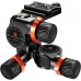 Full CNC Aluminum Alloy 3-Way Geared Tripod Head