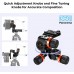 Full CNC Aluminum Alloy 3-Way Geared Tripod Head