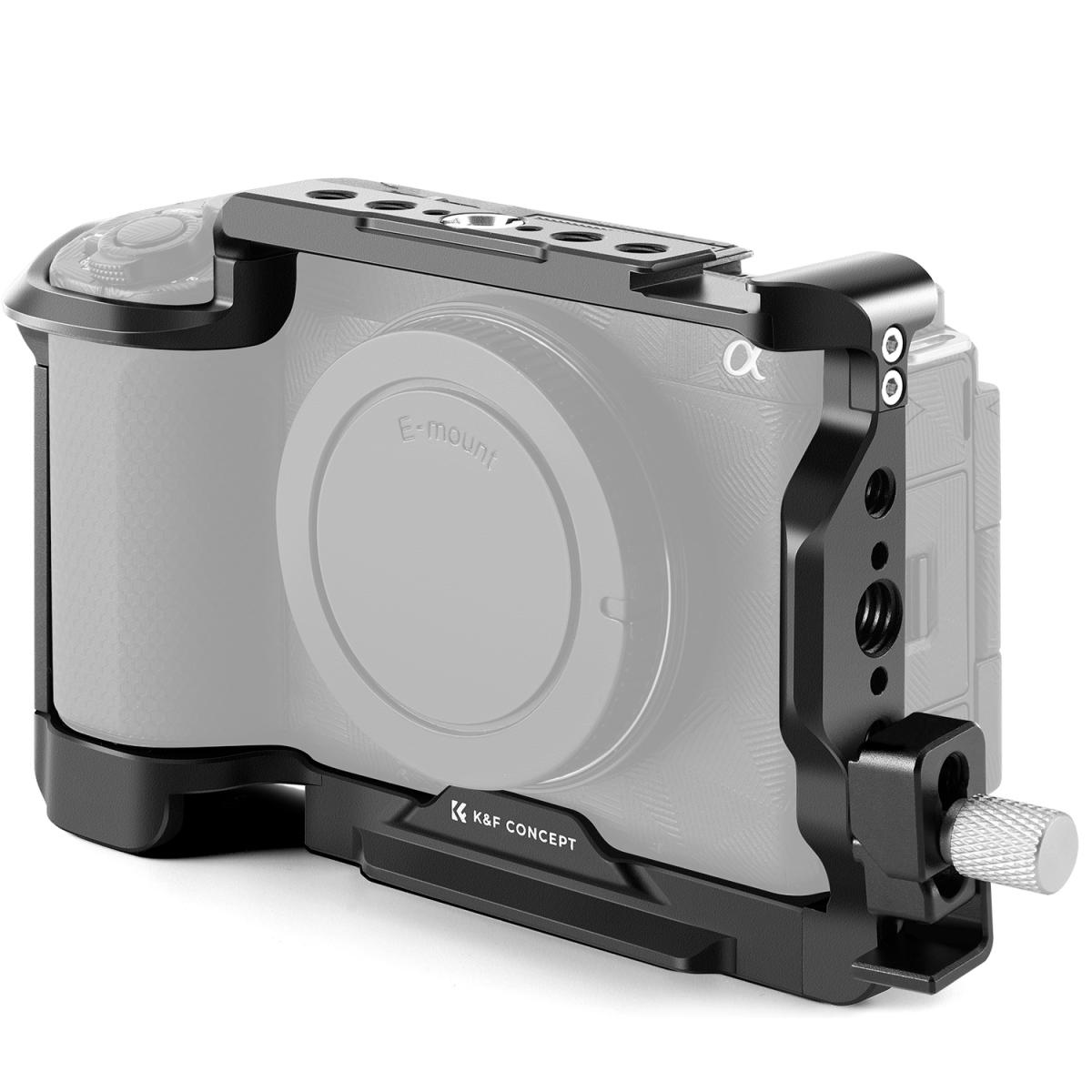 Aluminum Camera Cage for Sony ZV-E1, Cold Shoe, 1/4