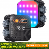 6W RGB Video Light, Black