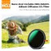 Nano-Xcel Series,Black Diffusion Mist Effect 1/4 & Variable ND2-32& Circular Polarizing Filter CPL-in 1 HD Lens Filter 