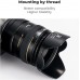 58mm threaded camera lens hood