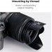 52mm threaded camera lens hood