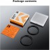 2 pieces 37mm to 40.5mm camera filter adapter ring