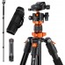 Aluminum 4-Section Tripod Load Capacity 10kg