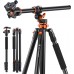 Aluminum 4-Section Tripod Load Capacity 10kg T254A7+BH-28L