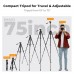 75" Lightweight Portable Travel Outdoor DSLR Tripods (Black) 75" Lightweight Portable Travel Outdoor DSLR Tripods (Black)