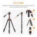 Aluminum 5-Section Tripod Load Capacity 5kg