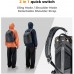 Alpha Backpack 25L Single & Double Shoulder Free Switch Photography Bag, Fits 16" Laptop & Tripod for DSLR/SLR with Raincover