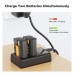EN-EL15/15A/15B/15C Dual Slot Quick Battery Charger, Micro USB and Type-C Charger EN-EL15/15A/15B/15C Dual Slot Quick Battery Charger, Micro USB and Type-C Charger