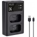 Dual Slot Quick Battery Charger for Sony NP-FW50 Battery ，Micro 