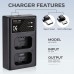 Dual Slot Quick Battery Charger for Sony NP-FW50 Battery ，Micro 