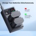 NP-FZ100 Dual Slot Quick Battery Charger, Micro USB and Type-C Charger