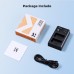 NP-FZ100 Dual Slot Quick Battery Charger, Micro USB and Type-C Charger