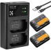 NP-FZ100 Battery Charger Set for Sony Alpha A7 III, A7R III (A7R