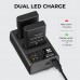 EN-EL14 Battery and Charger for Nikon EN-EL14 Battery, with Dual