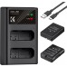 EN-EL14 Battery and Charger for Nikon EN-EL14 Battery, with Dual