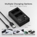 Canon LP-E8 Battery and Charger Set with Dual Slot Charger for C