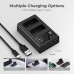 Canon LP-E10 Battery and Charger Set with Dual Slot Charger for 