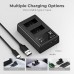 Canon LP-E12 Battery and Charger Set with Dual Slot Charger for 