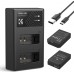 Canon LP-E12 Battery and Charger Set with Dual Slot Charger for 