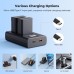 EN-EL25/EN-EL25A 2-Pack 1600mAh Batteries and Dual LCD Battery Charger