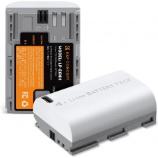 (2 Batteries) LP-E6NH Battery with 2600mAh Capacity and Type-C F