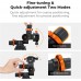 3-Way Geared Micro-Adjustment Tripod Head