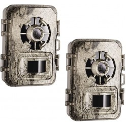 24MP 1296P Trail Camera with Night Vision，No Glow Infrared and LEDs 2.0'' LCD for Wildlife Monitoring