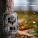 24MP 1296P Trail Camera with Night Vision，No Glow Infrared and LEDs 2.0'' LCD for Wildlife Monitoring