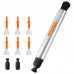 Cleaning pen set, including replaceable cleaning pen, silicone t