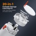 20 in 1 white multifunctional cleaning kit