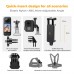 Chest Strap Harness+Backpack Clip+360° Rotating Head Strap Mount and Wrist Strap