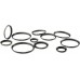 11pcs Metal Step Up Ring Set