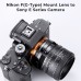 Manual lens adapter ring IV generation NIK(G)-NEX