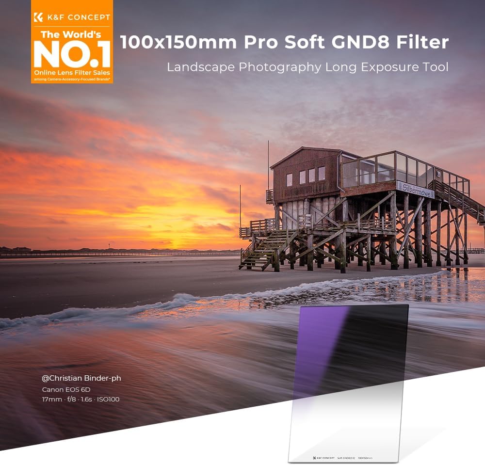 Nano-Xcel Series ,100*150mm Square Soft GND8 (3 Stop) Filter