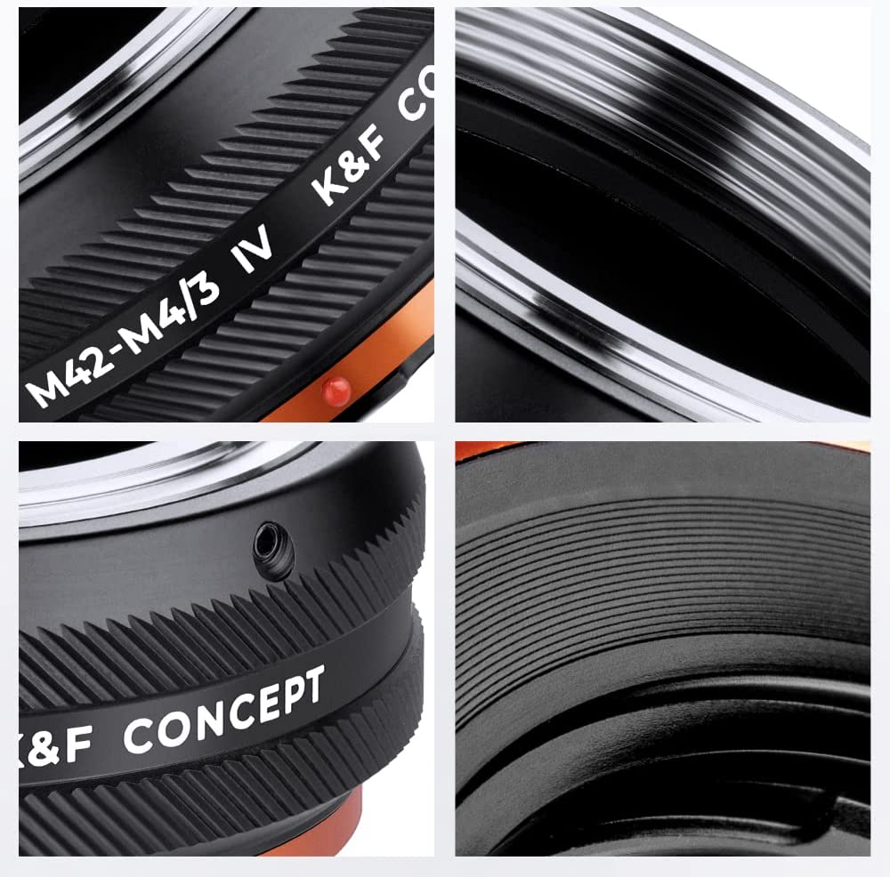 Manual lens adapter ring IV generation M42-M4/3 - K&F CONCEPT