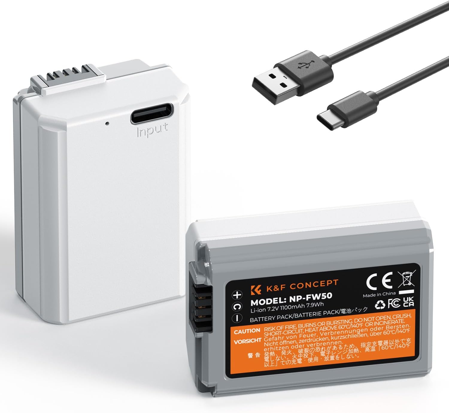 NP-FW50  (2 Batteries)  1100mAh Battery with Type-C Fast Charging NP-FW50  (2 Batteries)  1100mAh Battery with Type-C Fast Charging