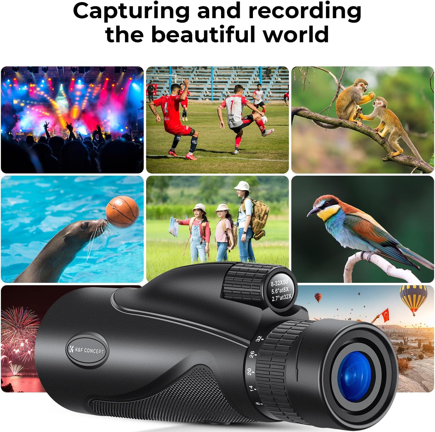 8-32X50 Monoculars - K&F CONCEPT