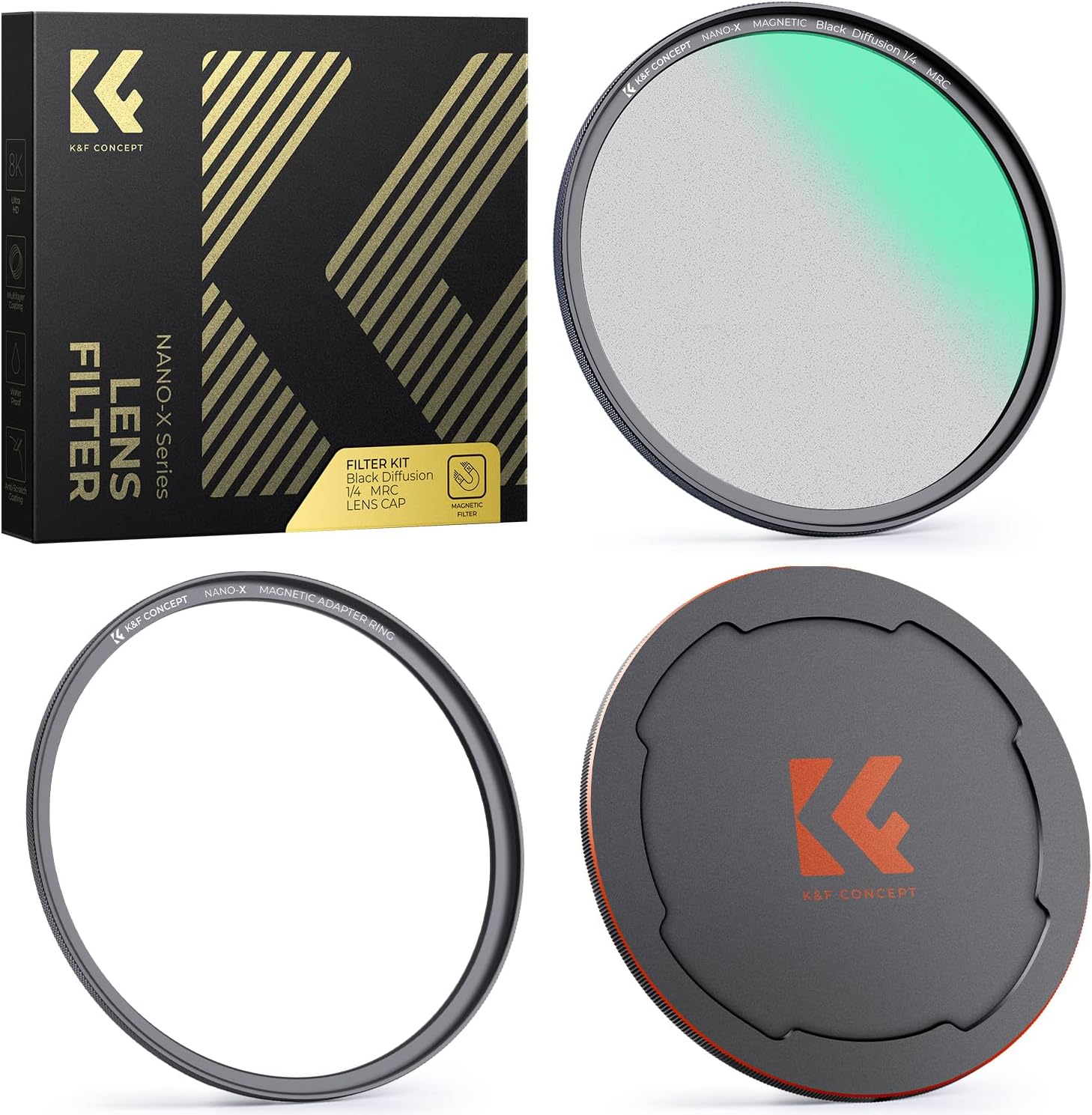 Nano-Xcel Series, Black Mist 1/4+Adapter ring+Lens Cap 28 Multi-Layer Nano-Xcel Series, Black Mist 1/4+Adapter ring+Lens Cap 28 Multi-Layer